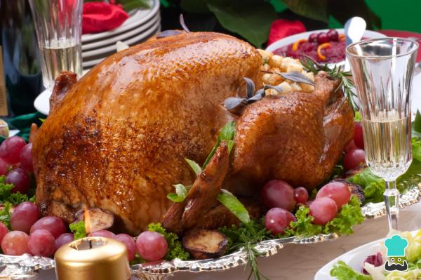 Pavo asado saludable, para nochebuena