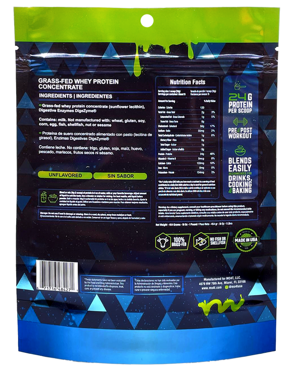 ProGainz Whey Protein Unflavored (15 Servings)