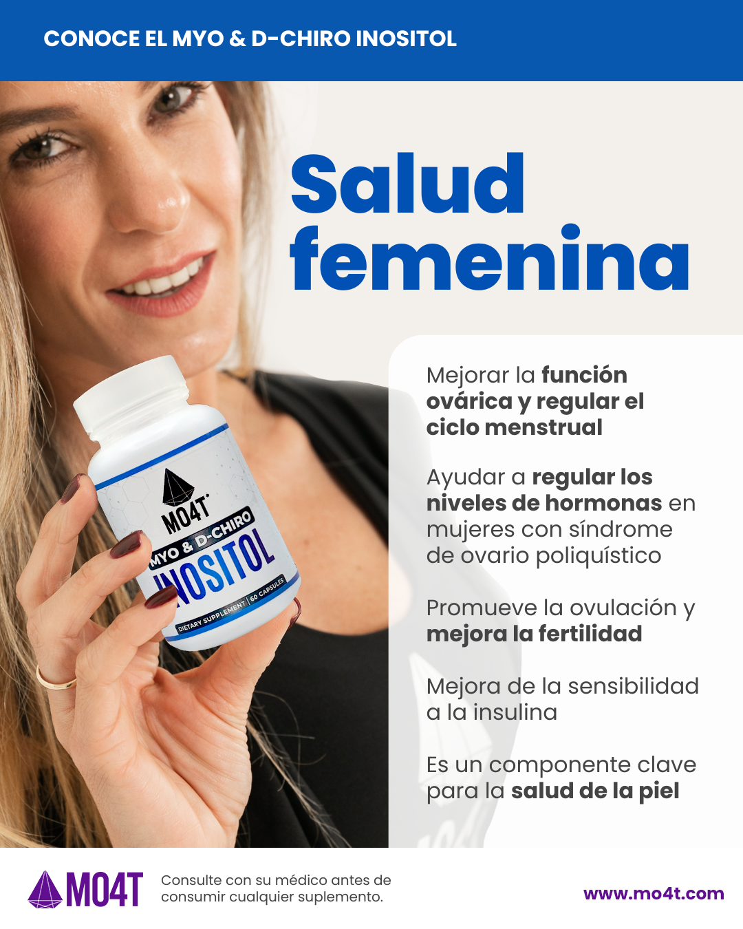 INOSITOL MYO & D-CHIRO  - Equilibro hormonal y apoyo ovárico