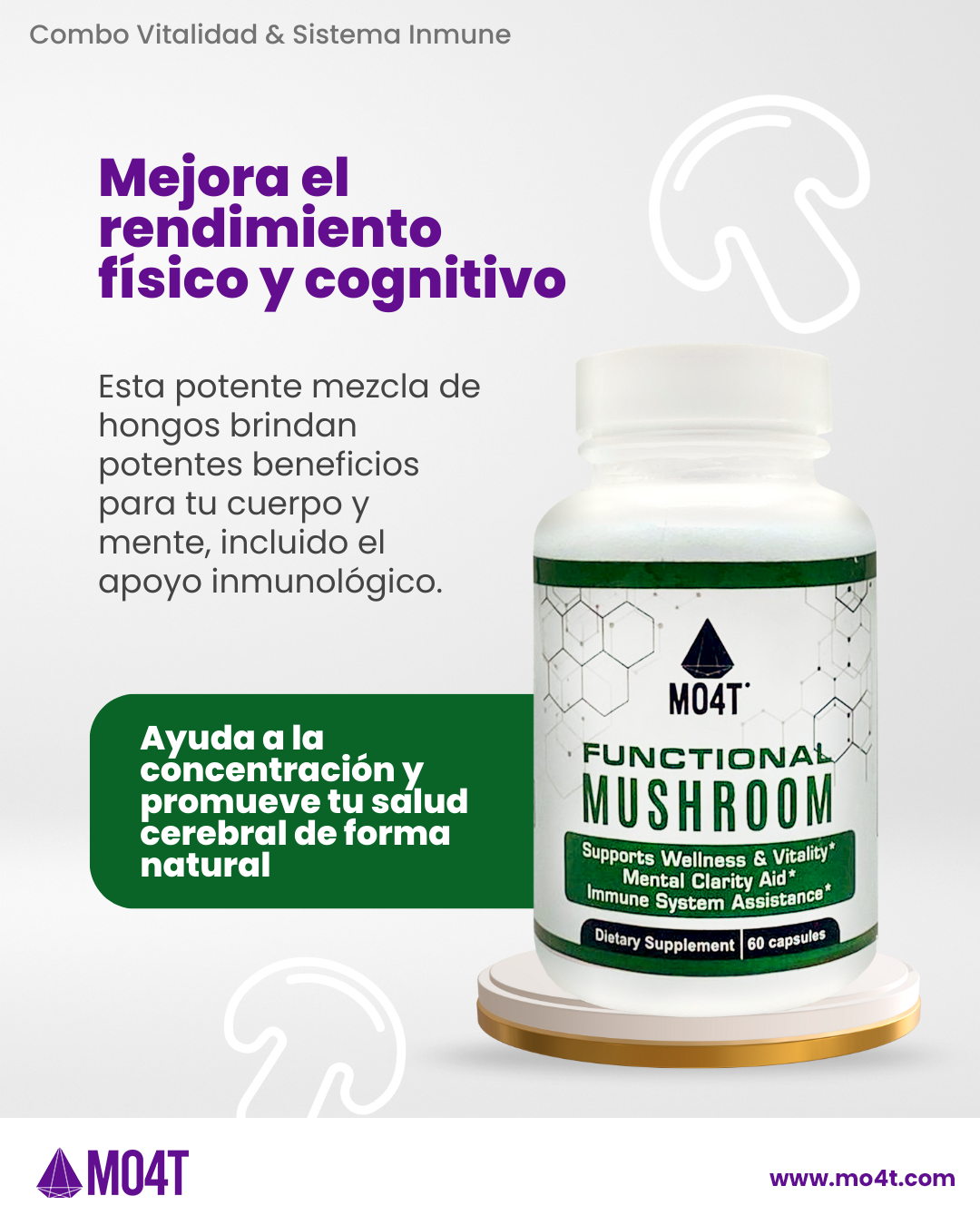 FUNCTIONAL MUSHROOM - Enfoque y claridad mental