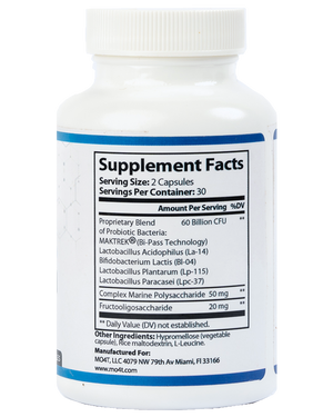 Probiotics: Gut health + prebiotics