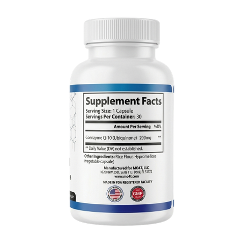 CoQ10: Potent Antioxidant, cardiovascular health and energy production