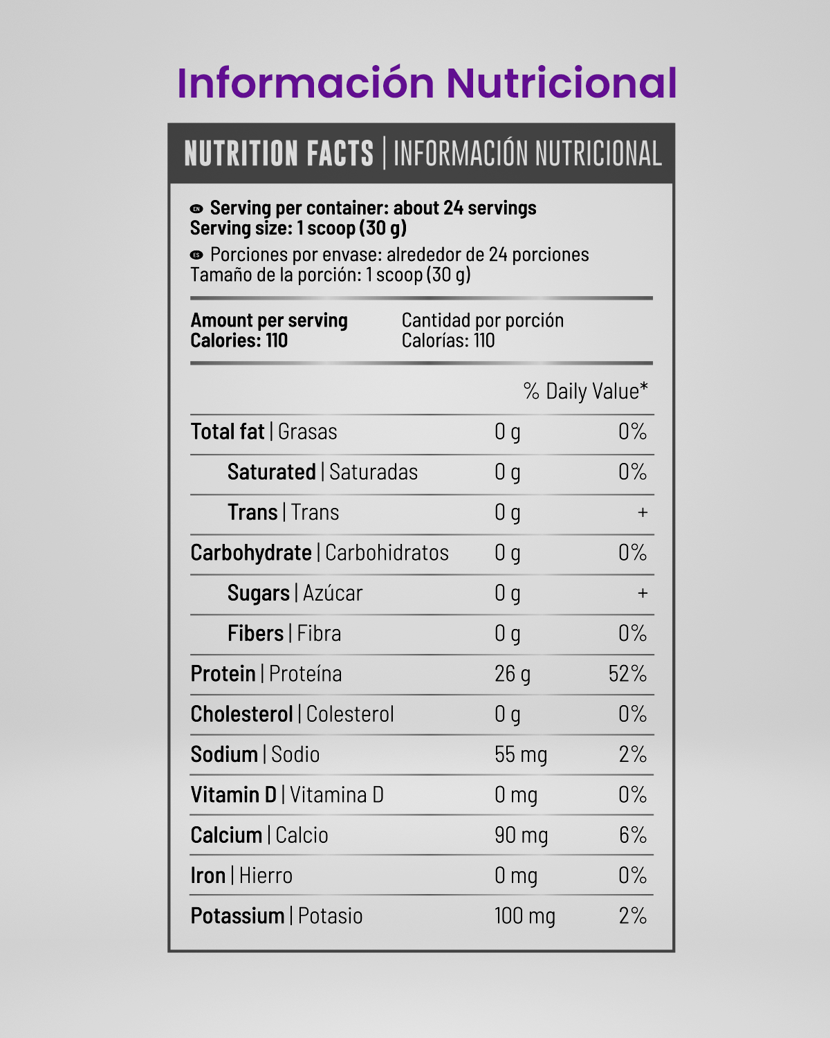 PROTEINA ISO26 - Sabor Vainilla