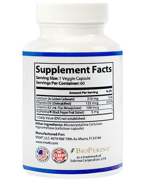 Vitamin D3 + K2: Bone health support